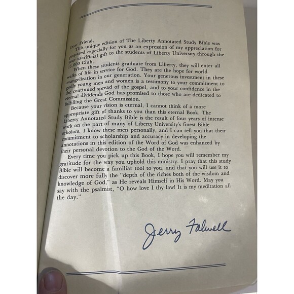 Liberty Annotated Study Bible KJV Red Letter Old Time Gospel Hour GenuineLeather - Picture 9 of 10